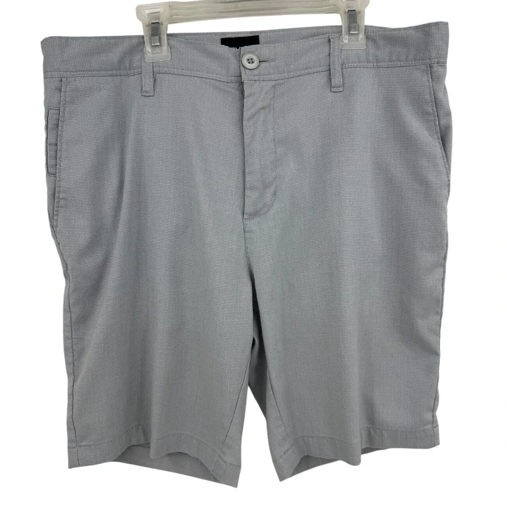 RVCA Nature X Industry Mens‎ Gray Micro Pattern Chino Shorts Size 32